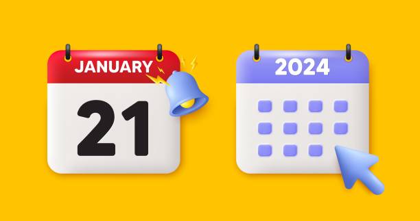 istock 21st day of the month icon. Event schedule date. Calendar date 3d icon. Vector 1676887325