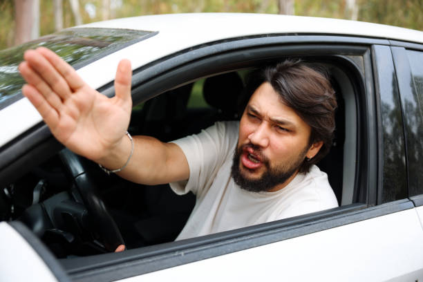 istock Young man getting angry on the road 1676891172