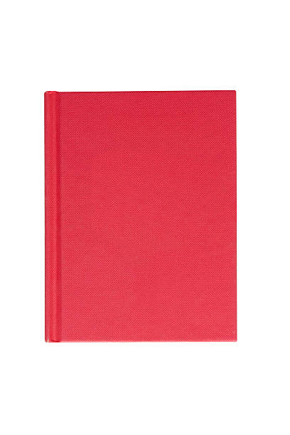 istock red hardback book on white background from above 167690003