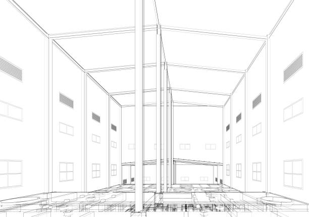 istock 3D illustration of industrial building 1677055672