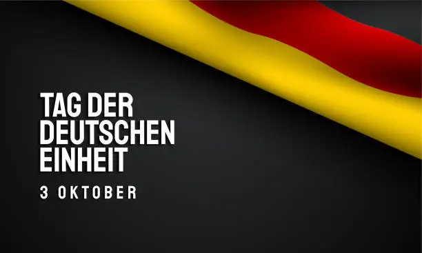 Vector illustration of German Unity Day Background Design.