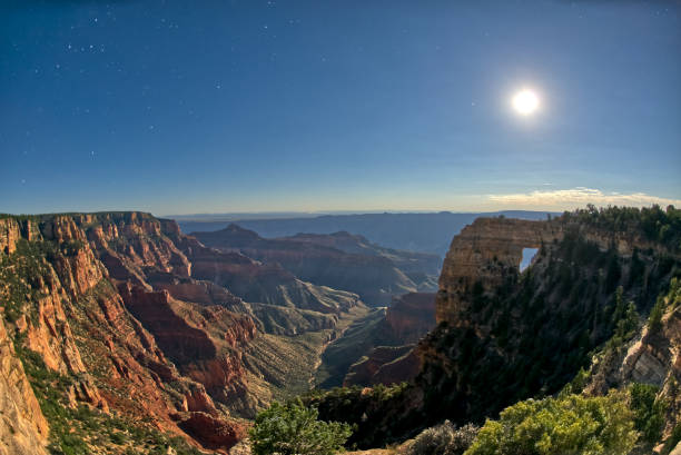 istock Angels Window Moonlit at Grand Canyon North Rim AZ 1677206448