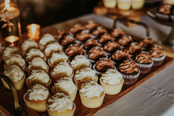 istock Vanilla & chocolate cupcakes at wedding in Nashville, TN. 1677209141