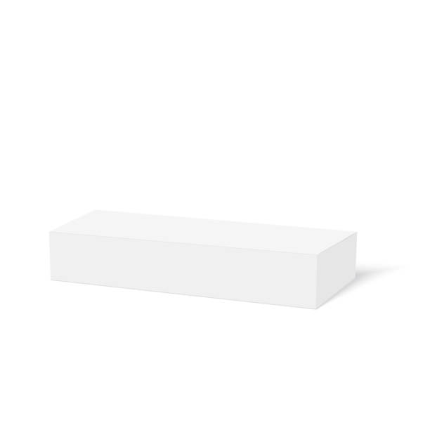 Box for your design and logo. 3d Cardboard box. Mock Up. Vector Box for your design and logo. 3d Cardboard box. Mock Up. Vector illustration cardboard box mockup stock illustrations