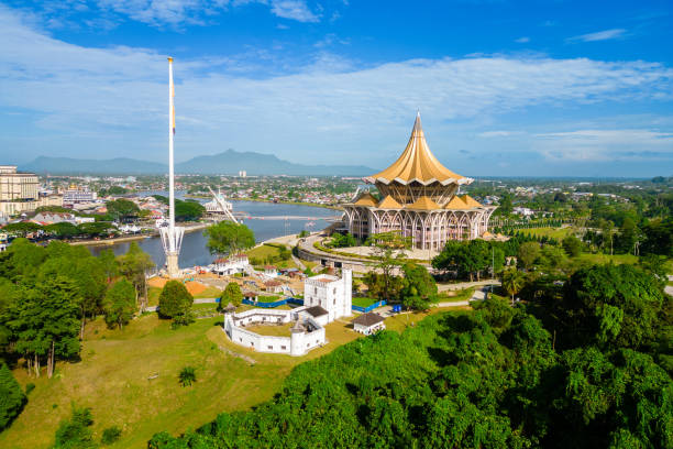 istock waterfront of Sarawak river in Kuching 1677331647