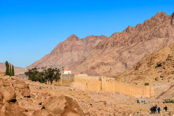 View on Saint Catherine's Monastery. Sinai Peninsula, Egypt