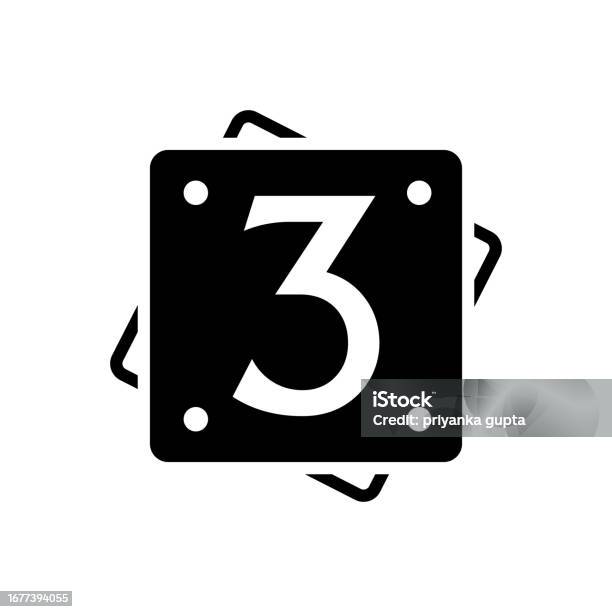 Three Number Features Three Number Stock Illustration - Download Image Now - Icon Symbol ...