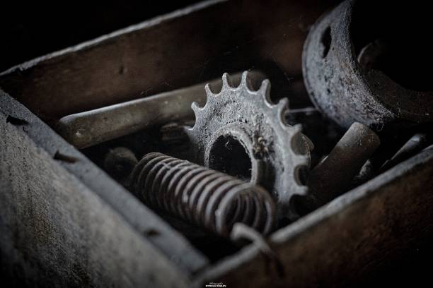 istock Metal box containing various gears and tools 1677416325