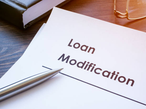 istock Papers about Loan modification on the table. 1677543212