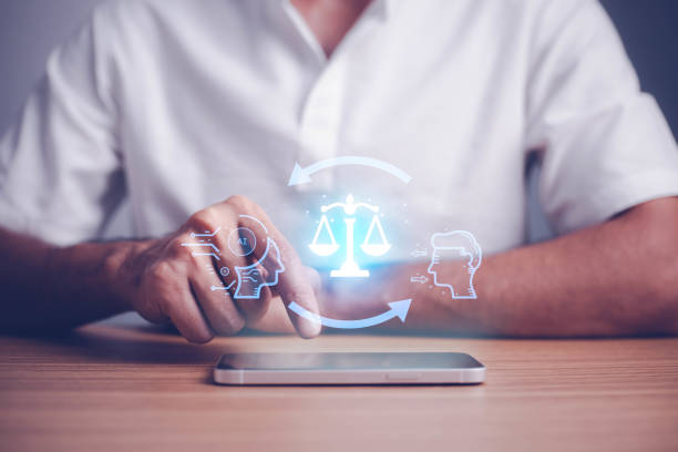 istock AI ethics or AI Law concept. Developing AI codes of ethics. Compliance, regulation, standard , business policy and responsibility for guarding against unintended bias in machine learning algorithms. 1677589571
