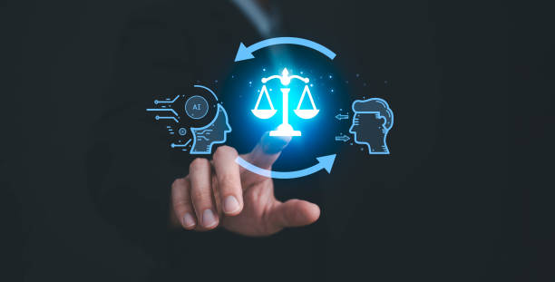 istock AI ethics or AI Law concept. Developing AI codes of ethics. Compliance, regulation, standard , business policy and responsibility for guarding against unintended bias in machine learning algorithms. 1677591257