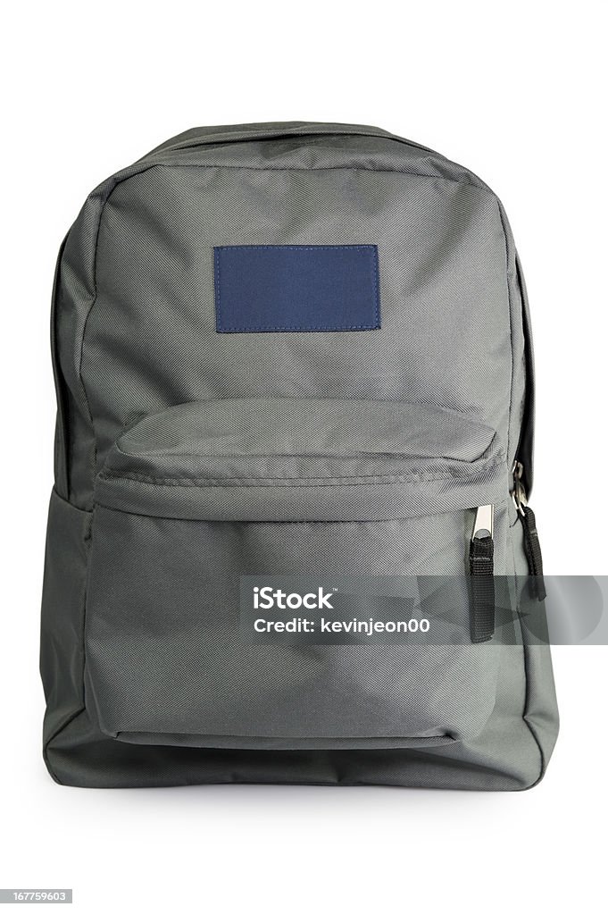 Backpack with grey and blue colors - 免版稅背囊圖庫照片