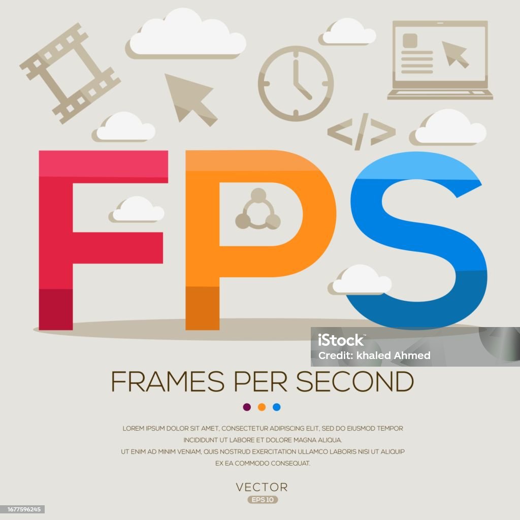 Frames/sec Fps Frames Per Second Stock Illustration - Download Image Now - Arts ...