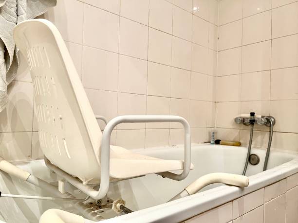 istock Image of a shower adaptation chair for people with mobility problems 1677599517