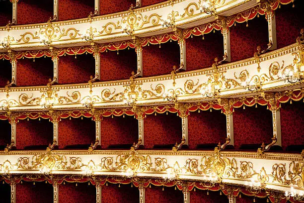Photo of Boxes of Baroque Italian Theater