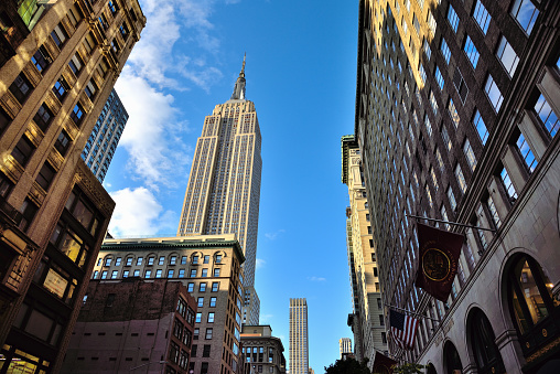 The Empire State Building is a 102-story Art Deco skyscraper in Midtown Manhattan, New York City.