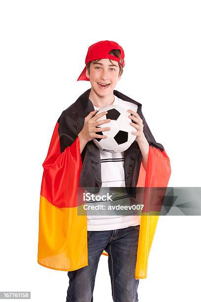 Young Boy Con Bandera Alemania Foto de stock y más banco de imágenes de Bandera alemana - Bandera alemana, De ascendencia europea, Recortable