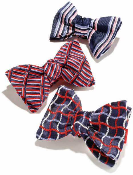 istock Plaid mens bowties against white background 167762810