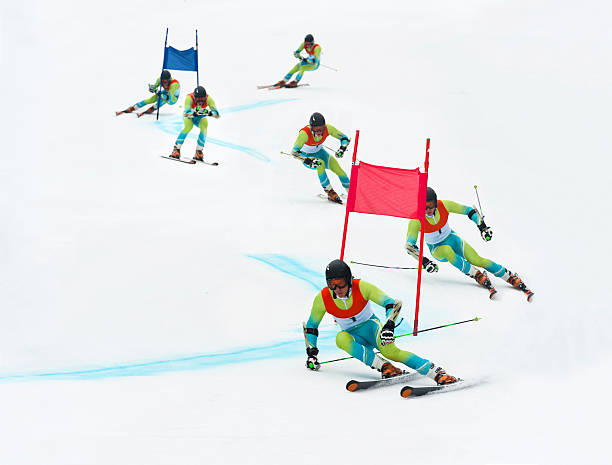 istock Giant slalom skier 167762970