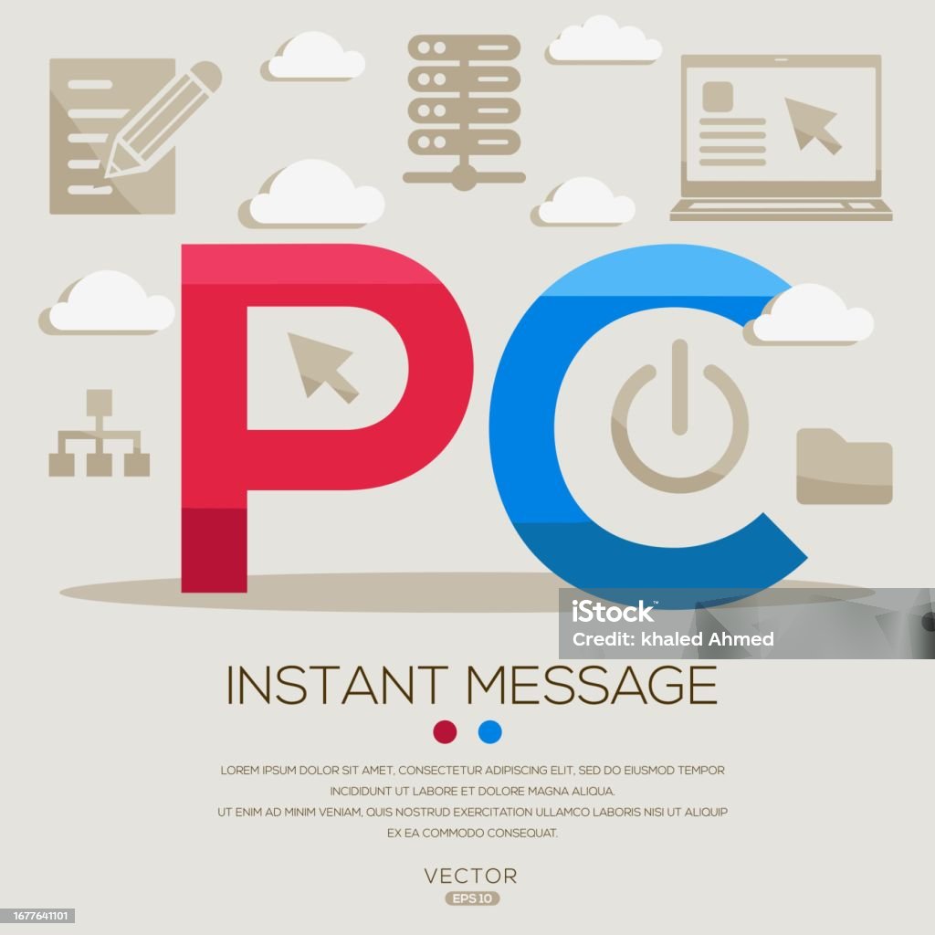 Pc Personal Computer Stock Illustration - Download Image Now - Adult ...