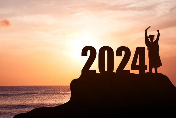istock Young man graduation in 2024 years 1677659755