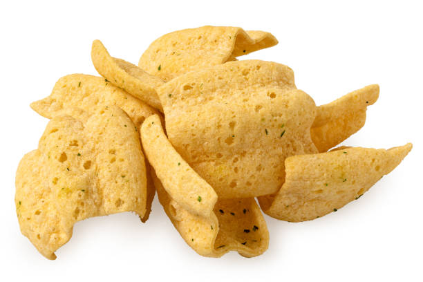 istock Pile of lentil chips isolated on white. 1677679337