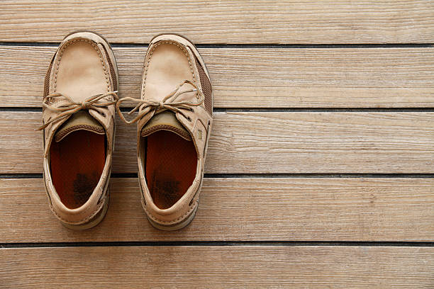 Boat Shoes stock photo