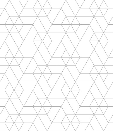 Vector seamless cubic hexagon pattern. Abstract geometric low poly background. Stylish grid texture. EPS 10