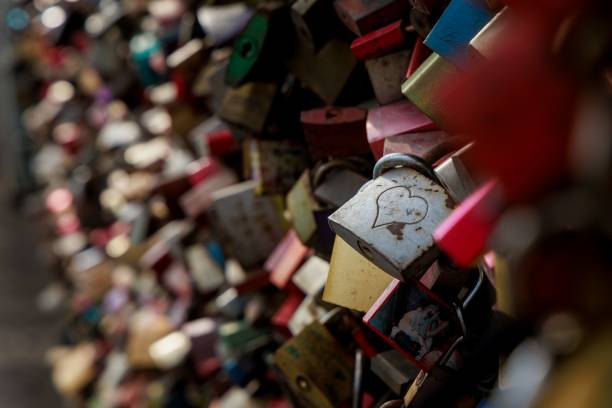 istock many locks are locked on the wall together and hanging onto them 1677687514
