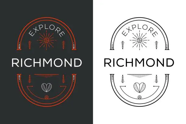 Vector illustration of Explore Richmond Design.