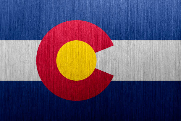 colorado flagge - colorado flag us state flag usa stock-grafiken, -clipart, -cartoons und -symbole