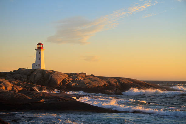 istock Peggy`s Cove Lighthouse at Dusk 167769477