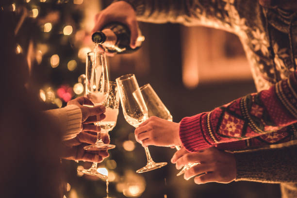 istock Pouring champagne on New Year's party! 1677700193