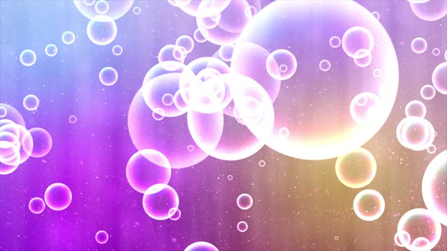 Abstract Colorfull Balloons Spheres Ball Animation video, 4K Resolution, Animated Balloons Moving Randomly, Multicolor Shiny Circles, Motion Graphic Background, Bubble magic.
