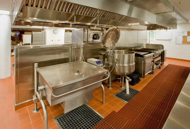 istock Commercial Kitchen with Mixer and Grill 167770754