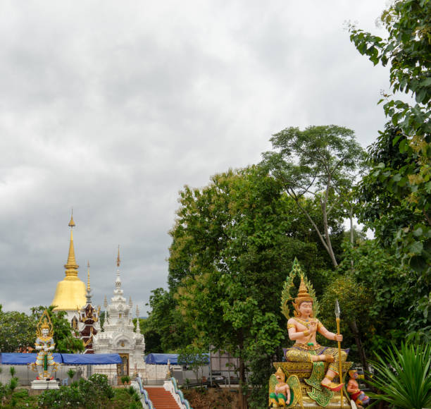 istock Deity at Buddhist Temple at Wat Pa Daraphirom temple. 1677709864