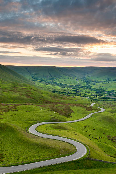 istock Edale Valley Road, Peak District National Park 167771378