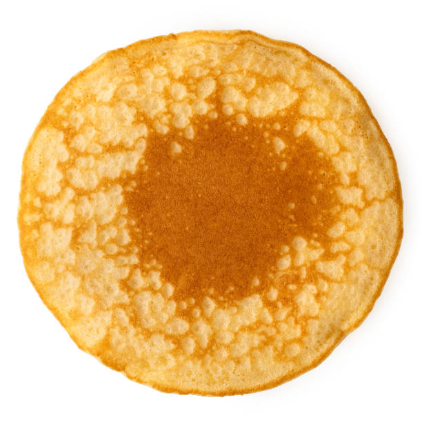 istock Pancake isolated on white from above. No topping. 1677718698