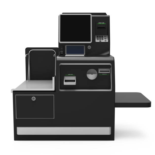 istock Self Service Cash Register Isolated 1677820781
