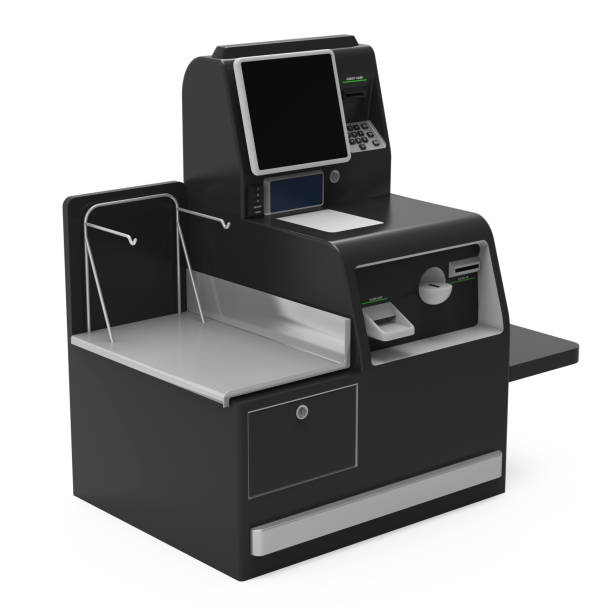 istock Self Service Cash Register Isolated 1677821327