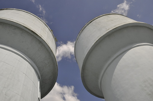 Two Water towers in France
