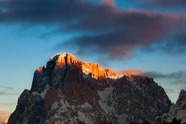 istock Mountain Peak At Sunset, Italian Alps Dolomites 167783682