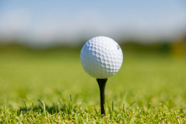 istock golf ball on a golfball stand in greenfield 1677838158