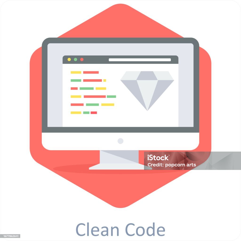 Clean Code Stock Illustration - Download Image Now - Coding, Concepts ...