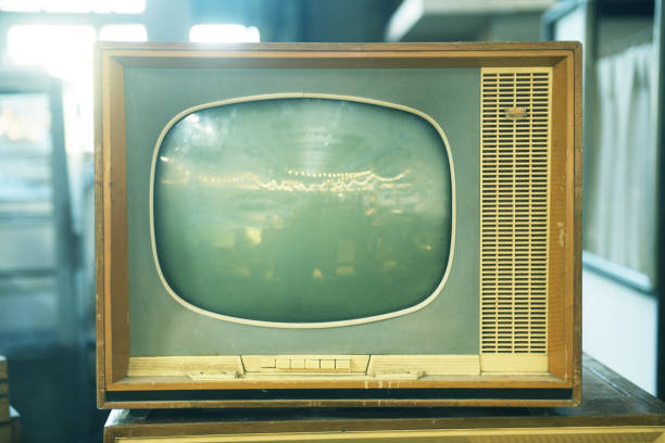 istock The old TV on the isolated.Retro technology concept. 1677872853