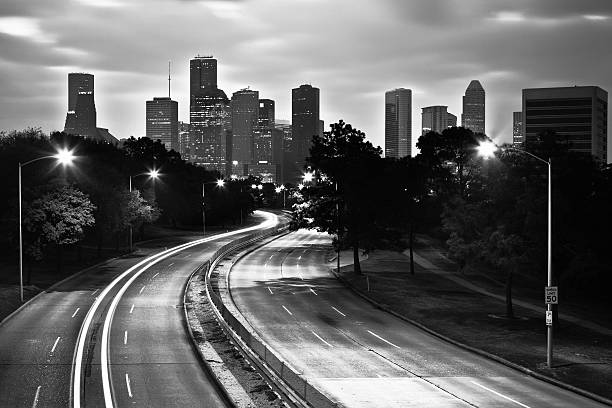 istock Houston, Skyline in Black and White 167787667
