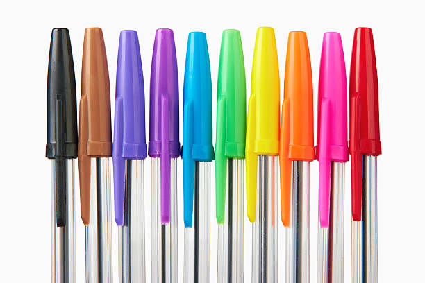 istock Set of multi-colored ball pens 167789482