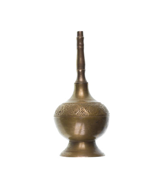 istock Arabic copper magic lamp isolated on white background 1677927261