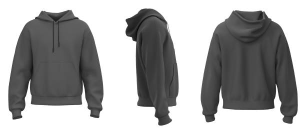 istock Hoodie jacket mockup. Grey Hoodie 1677943360