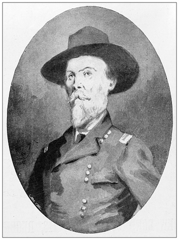 Antique image from British magazine: Major General Joseph Wheeler